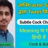 Subtle Cock champion meaning in hindi matlab