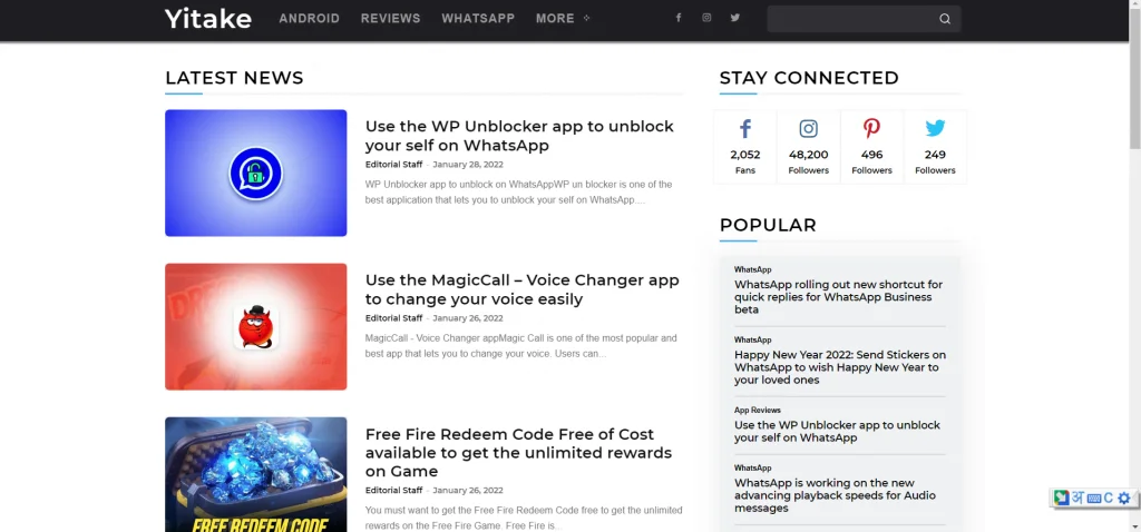Yitake net News App DOWNLOAD Whatsapp - Yitake.net