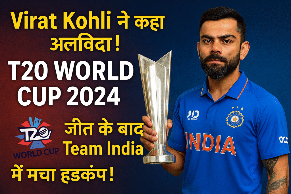 Virat Kohli said goodbye! There was a stir in Team India after winning the T20 World Cup 2024!