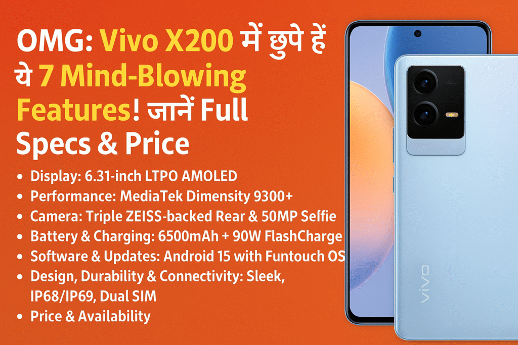 OMG: These 7 Mind-Blowing Features are hidden in Vivo X200 FE! Know Full Specs & Price