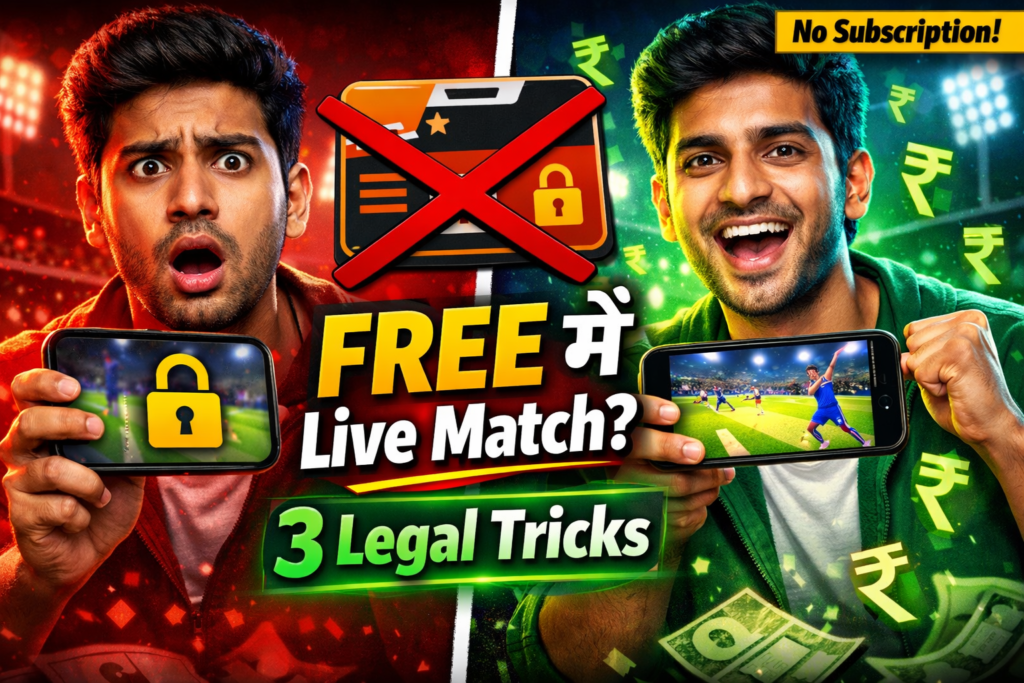 FanCode Pass के बिना Live Match कैसे देखें? ये 3 Legal Methods आपका Subscription पैसा बचाएंगे