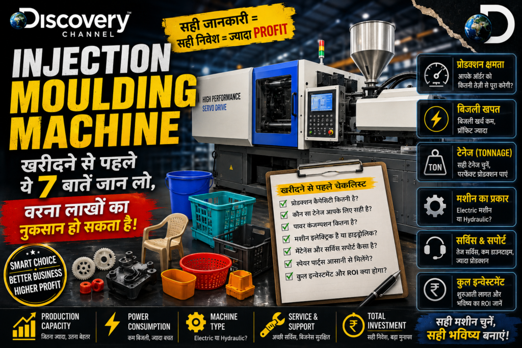 Injection Moulding Machine खरीदने से पहले ये 7 गलतियाँ जान लो, वरना लाखों डूब सकते हैं!